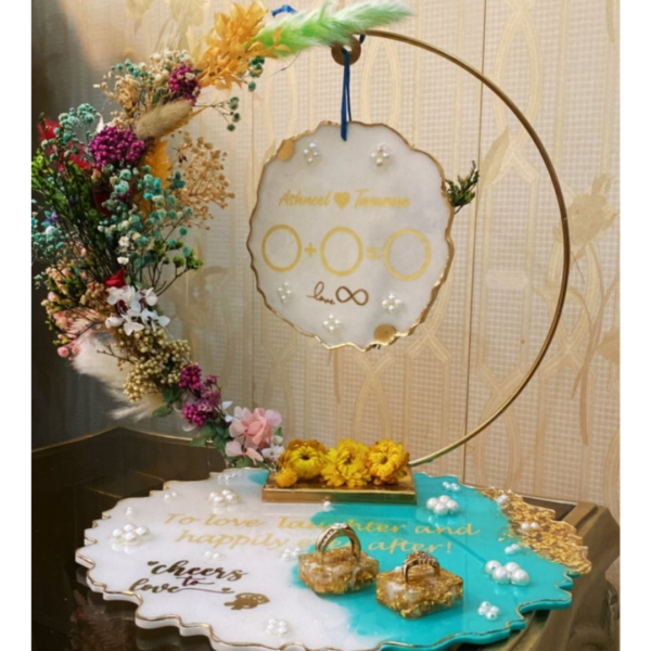 Resin Ring Engagement platter - Image 5