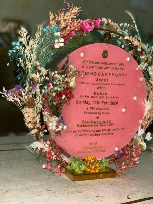 Resin Wedding invitation card - Image 4