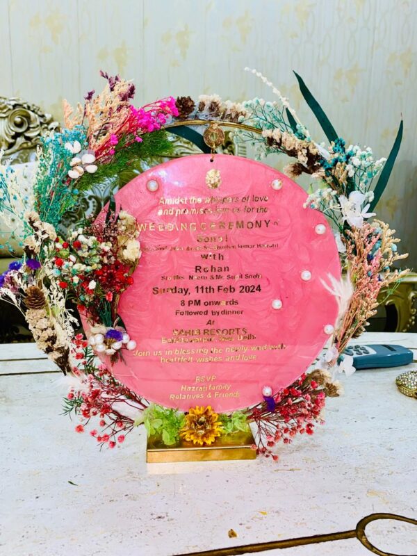 Resin Wedding invitation card - Image 6