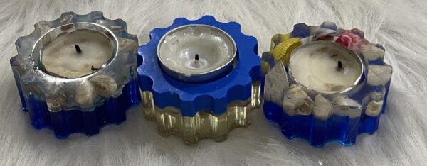 resin tea light holder